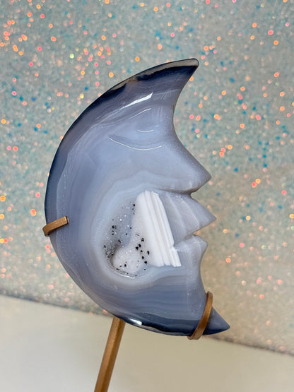 Druzy Agate Moon