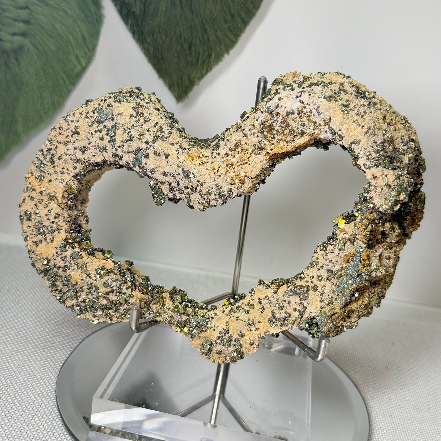 Chalcopyrite On Matrix (Heart Shape!)