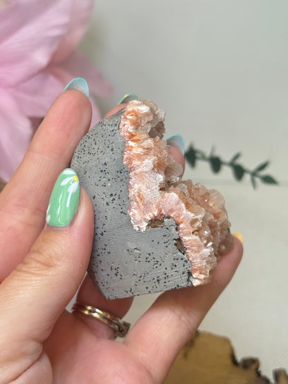 Peach Apophyllite Cutbase