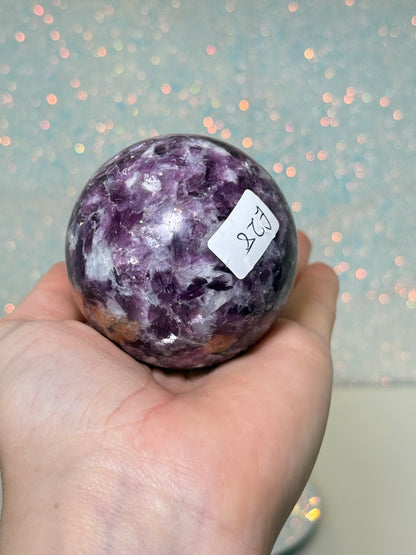 Lepidolite Sphere
