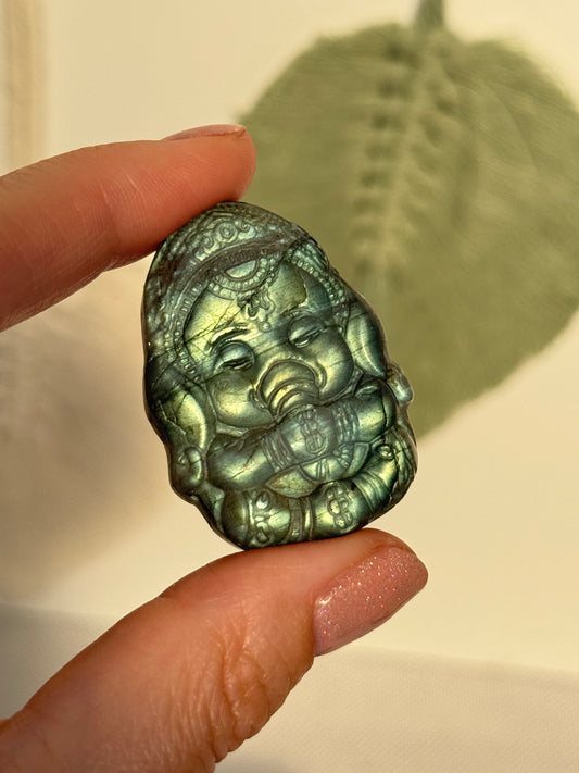 Labradorite Baby Ganesh