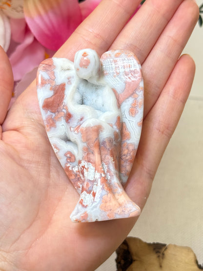 Cotton Candy Agate Angel