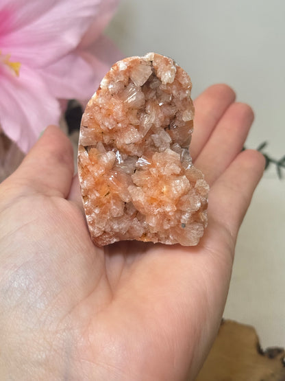 Peach Apophyllite Cutbase
