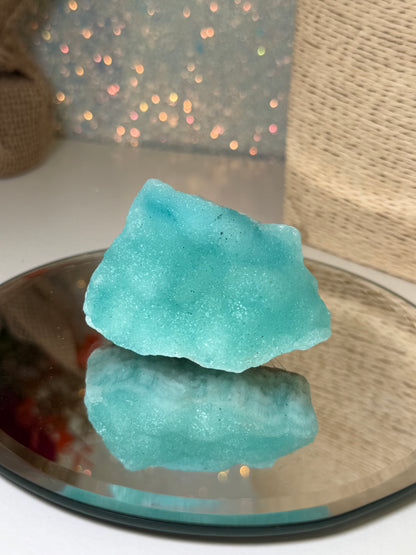 Blue Aragonite & Smithsonite Raw
