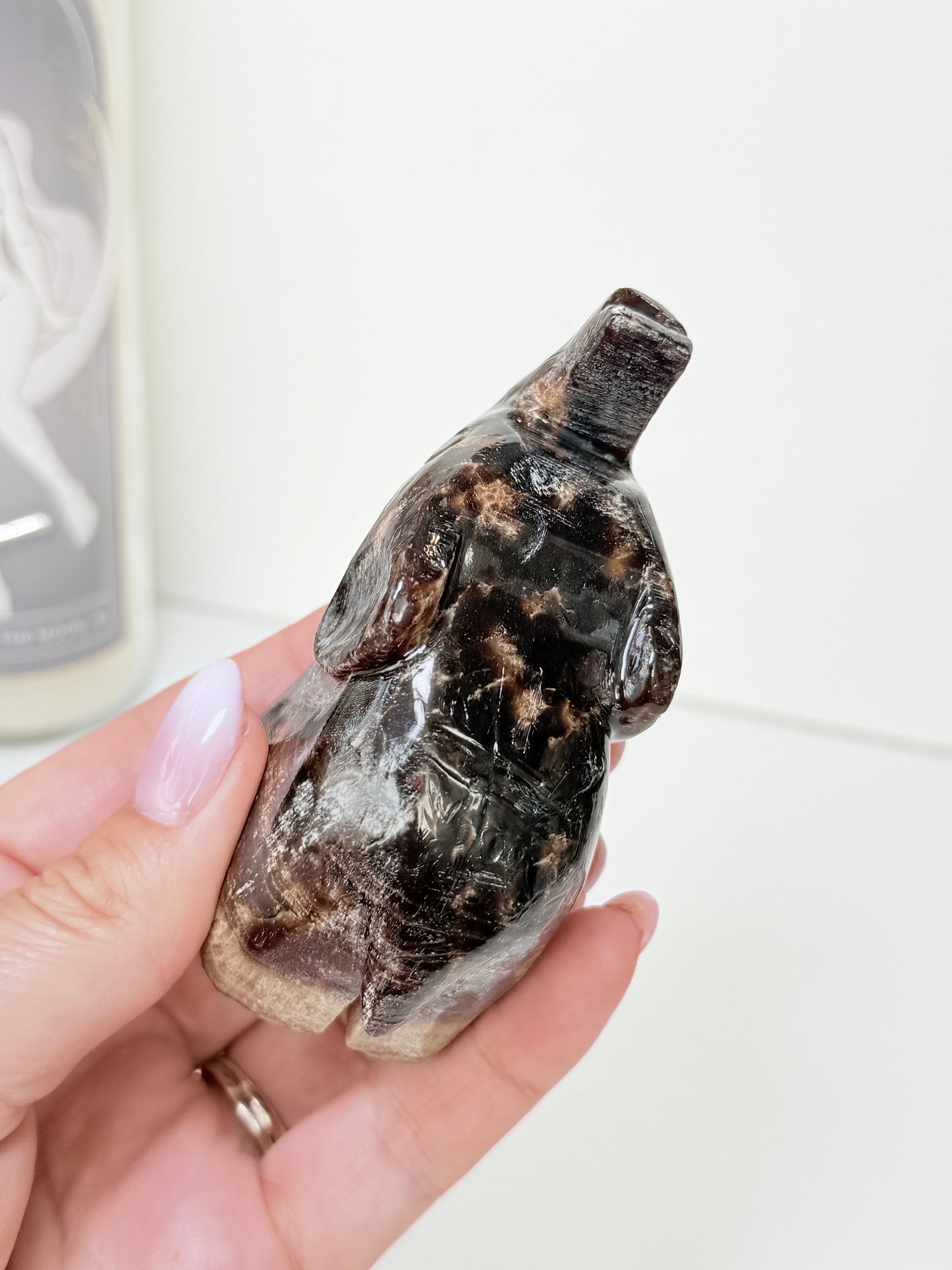 Chocolate Calcite Elephant