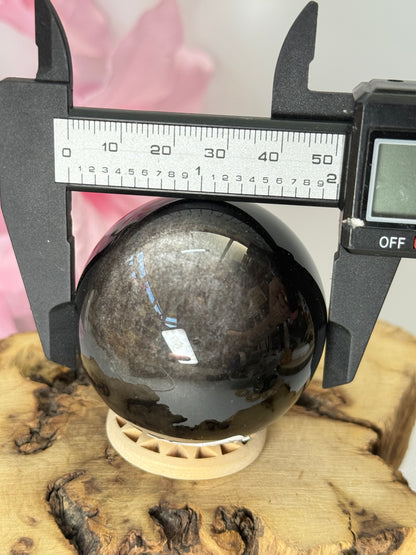 Silver Sheen Obsidian Sphere