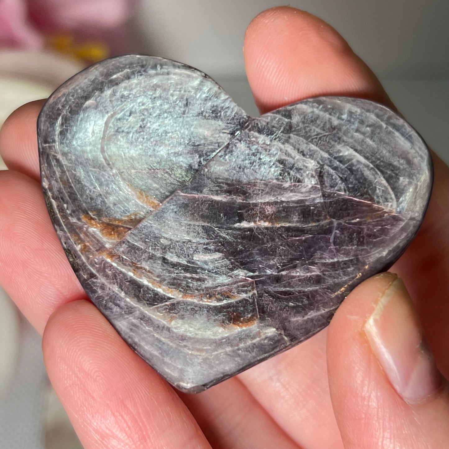 Purple Mica Heart