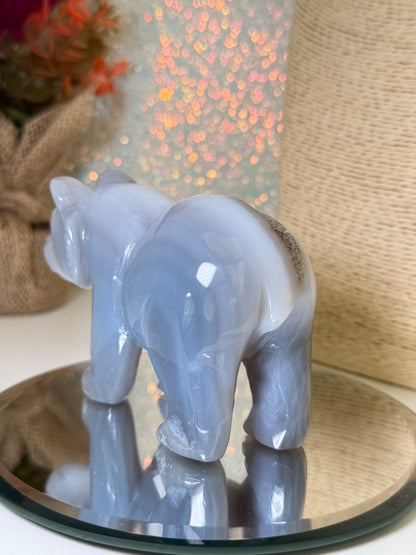 Large Druzy Agate Bear