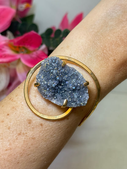 Amethyst Cluster Bangle