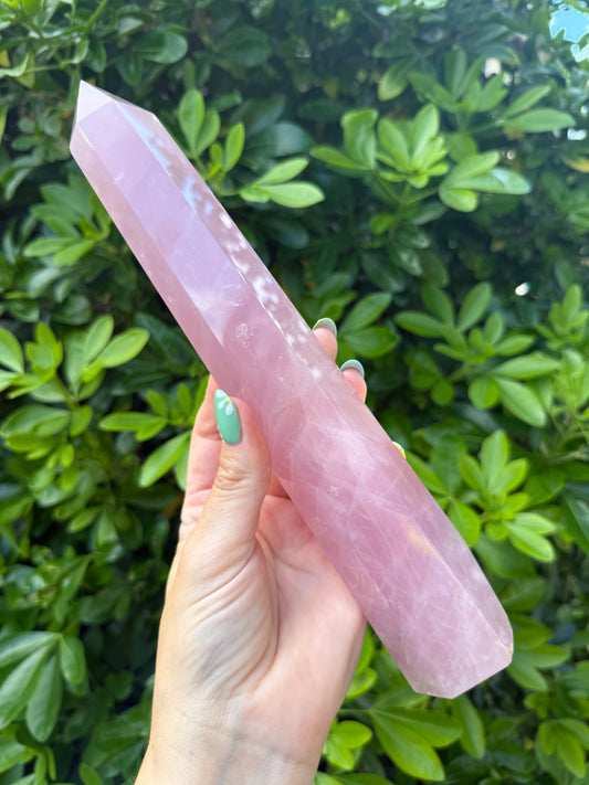 Large Rose Quartz Point