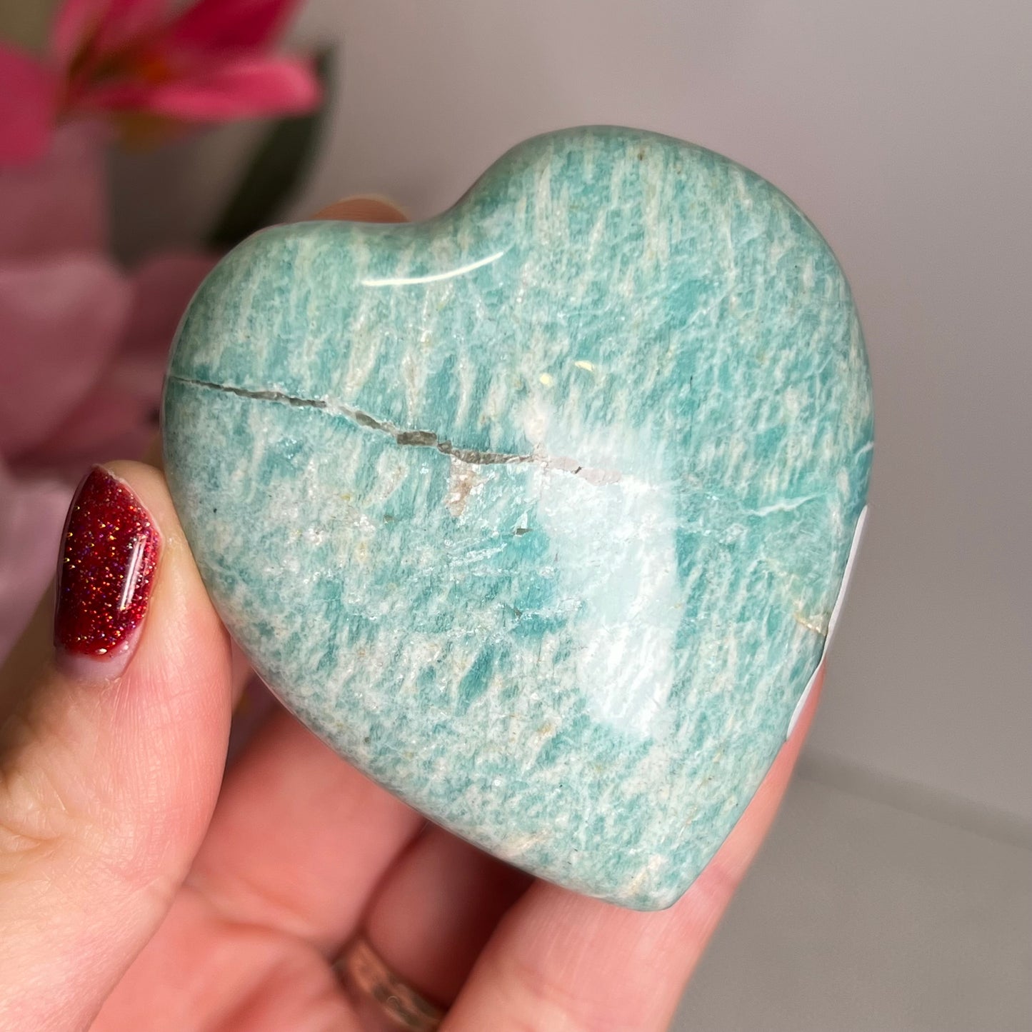 Amazonite Heart