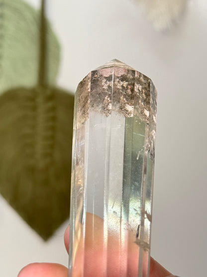 Clear Quartz Vogel Wand With Garden