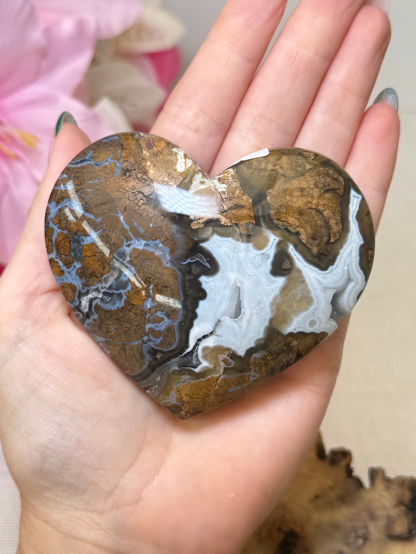 Brecciated Jasper Heart (Indonesia)