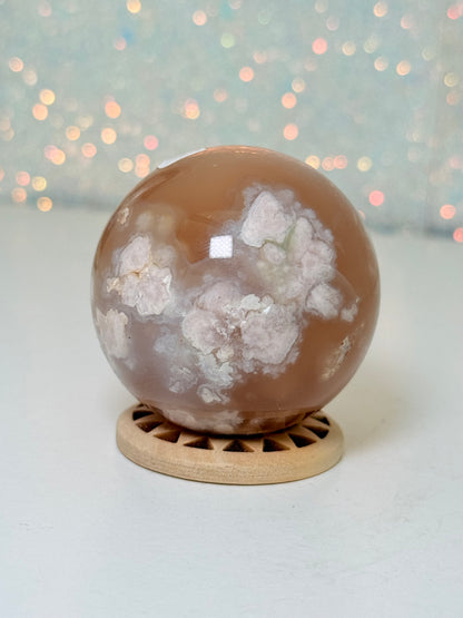 Flower Agate Sphere