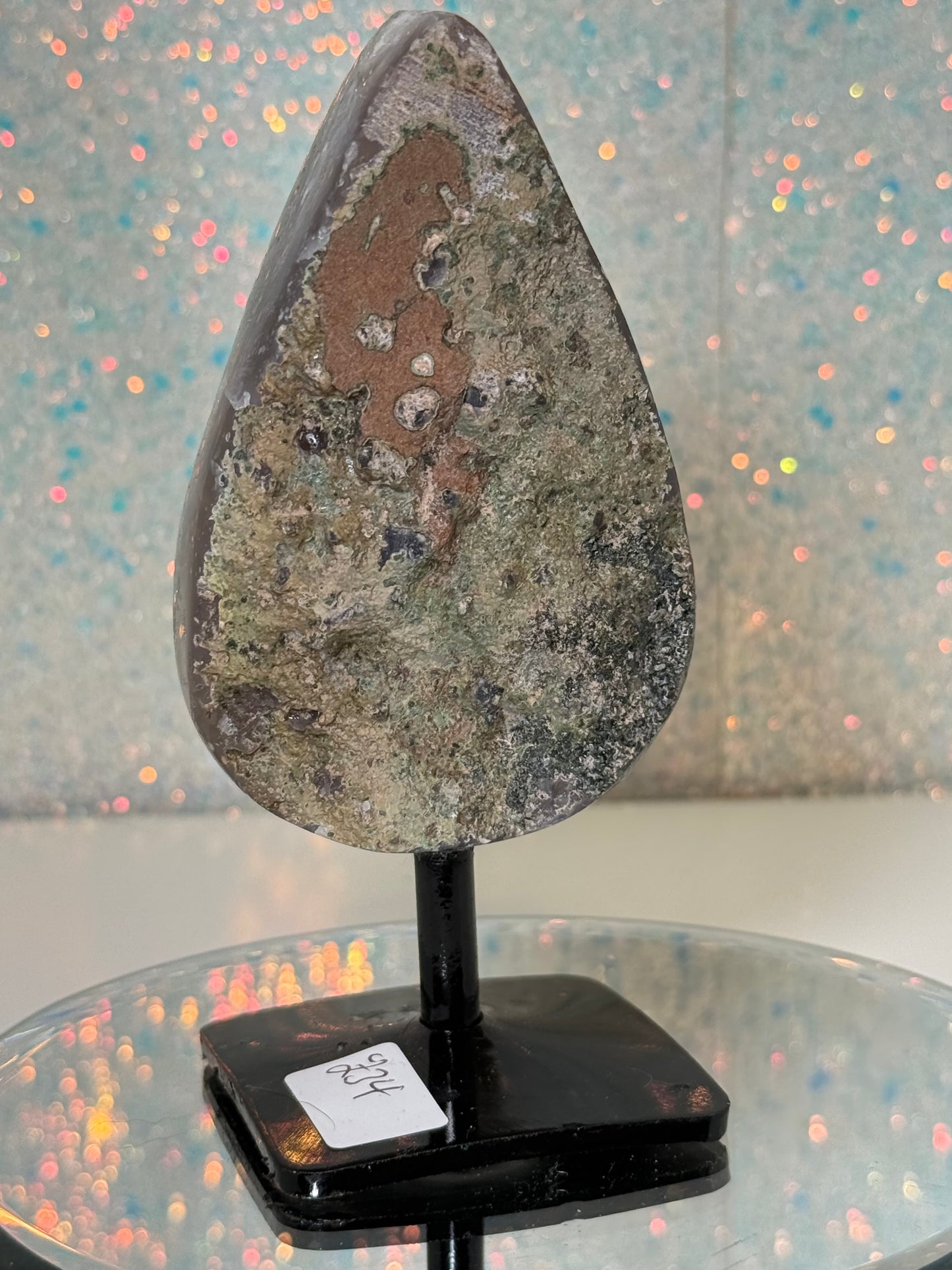 Green Sugar Amethyst Tear Drop