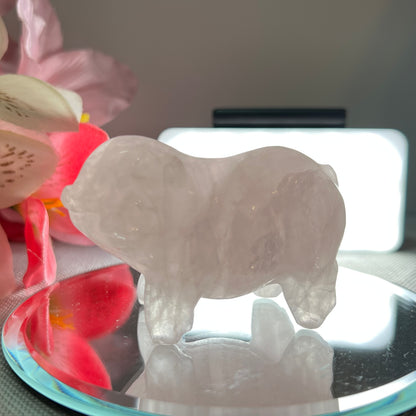 Rose Quartz Pig