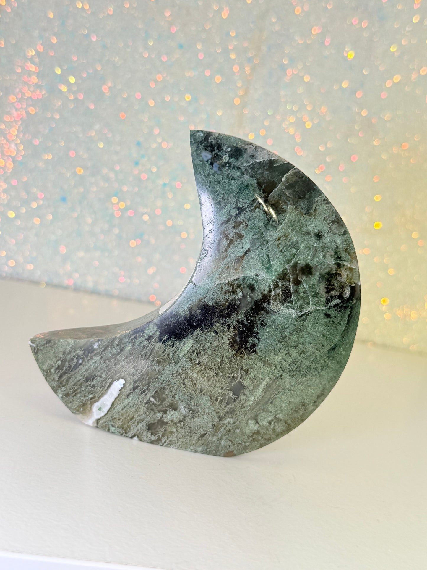 Moss Agate Moon