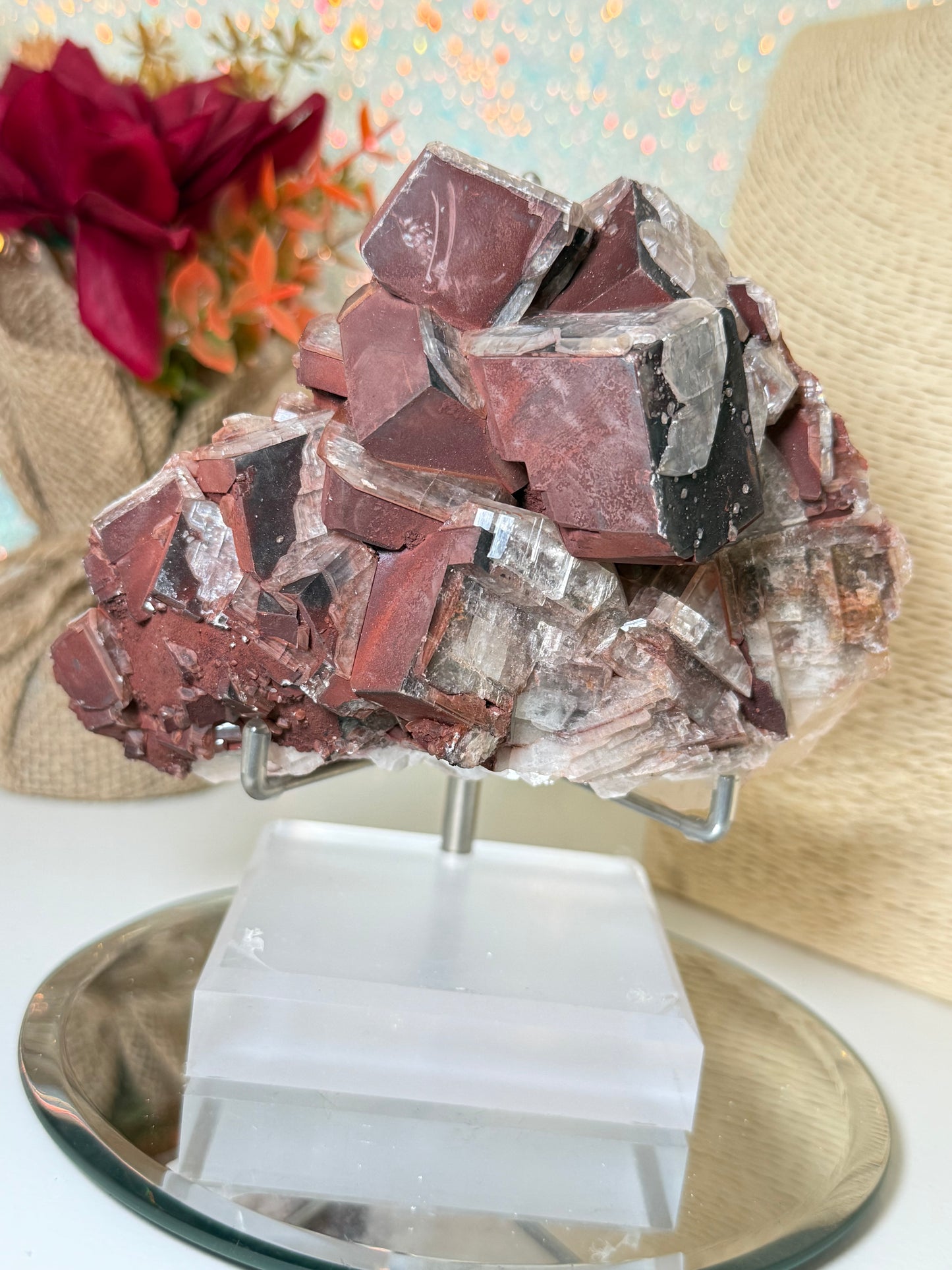 Large Cubic Chocolate Calcite Raw
