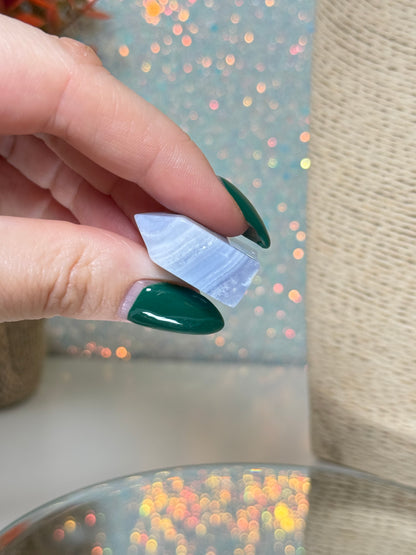 Blue Lace Agate Baby Tower (A)