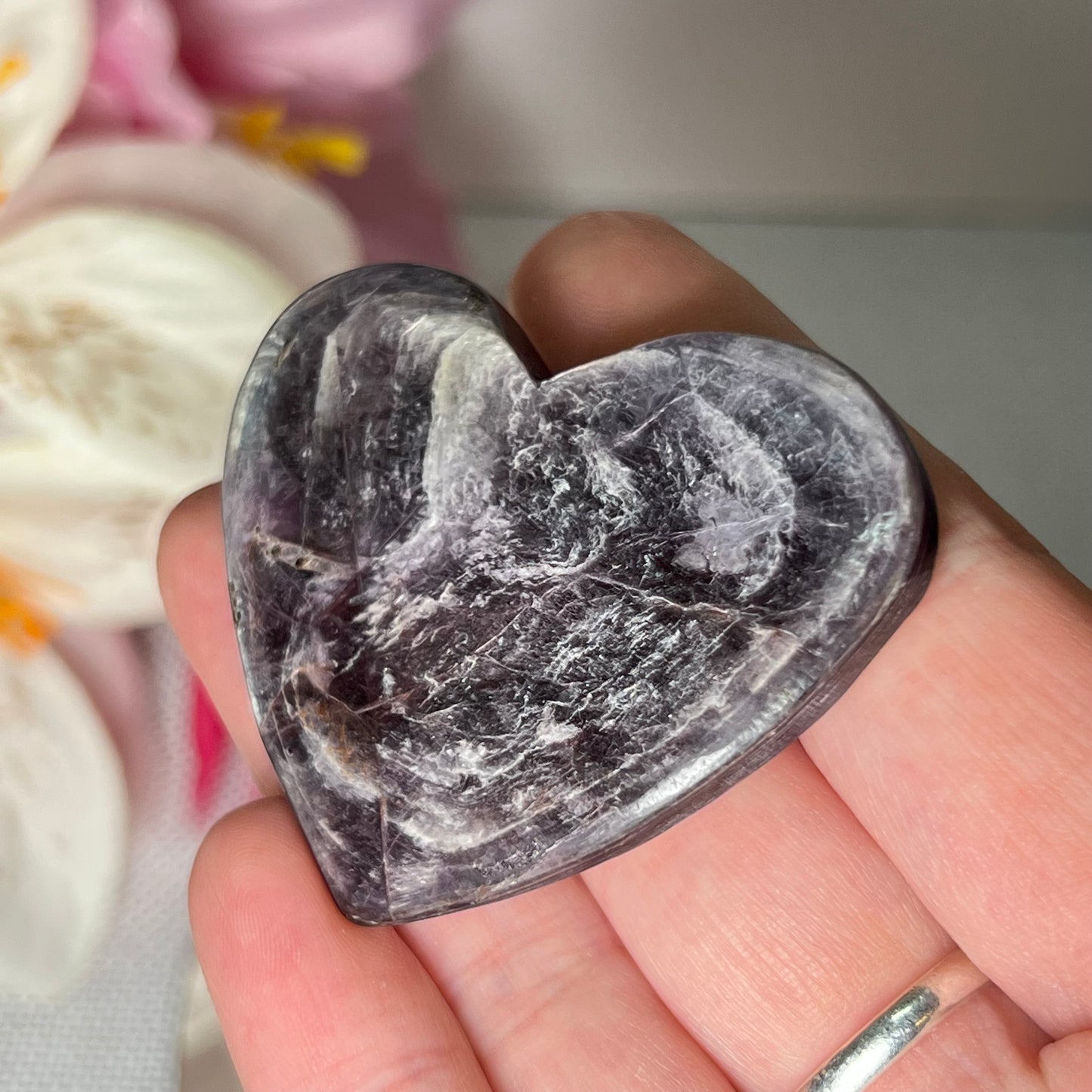 Purple Mica Heart