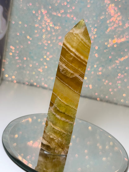 Yellow Fluorite Point