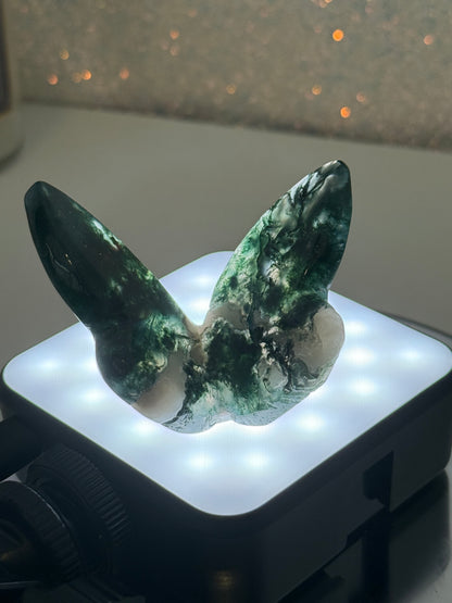 Moss Agate Butterfly