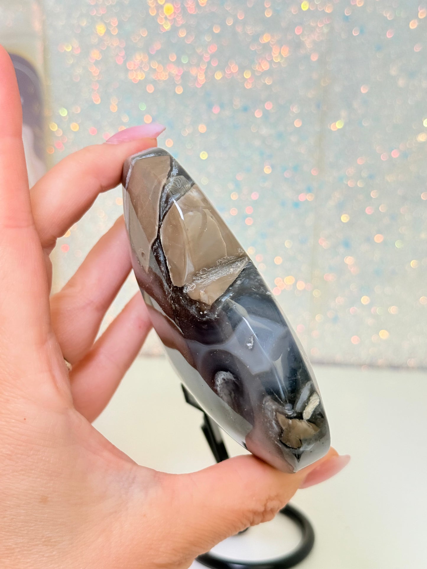 Volcano Agate Heart