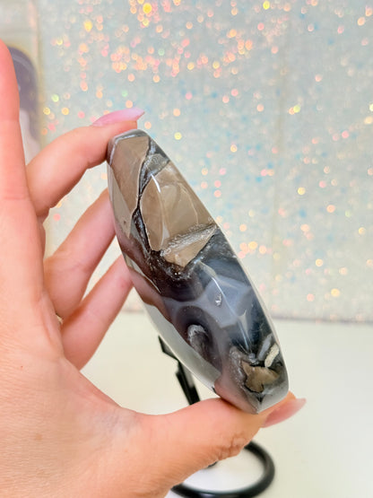 Volcano Agate Heart