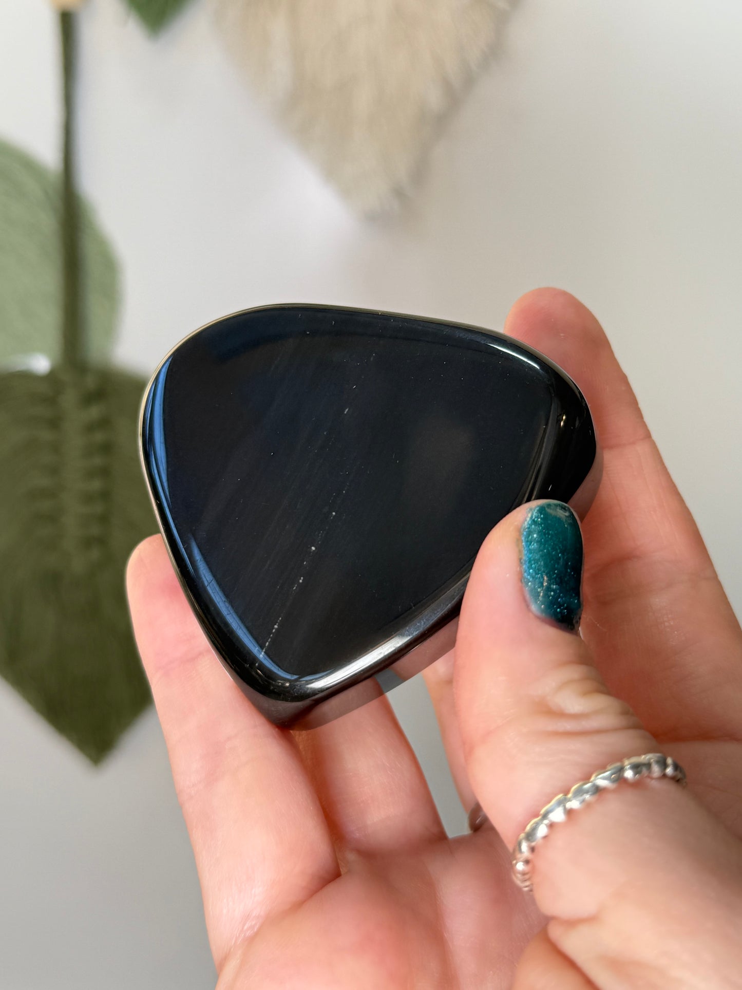 Rainbow Obsidian Heart