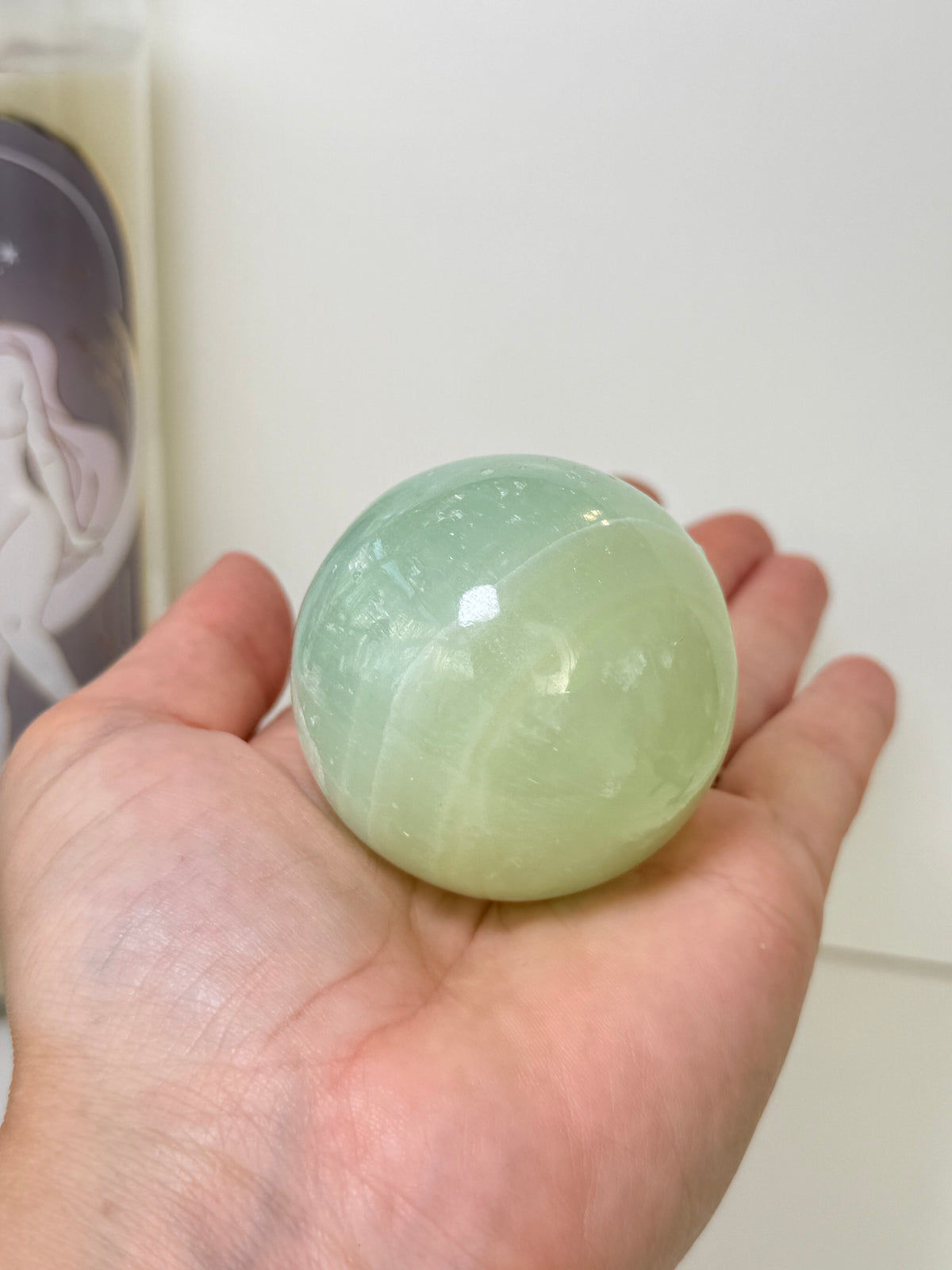 Pistachio Calcite Sphere