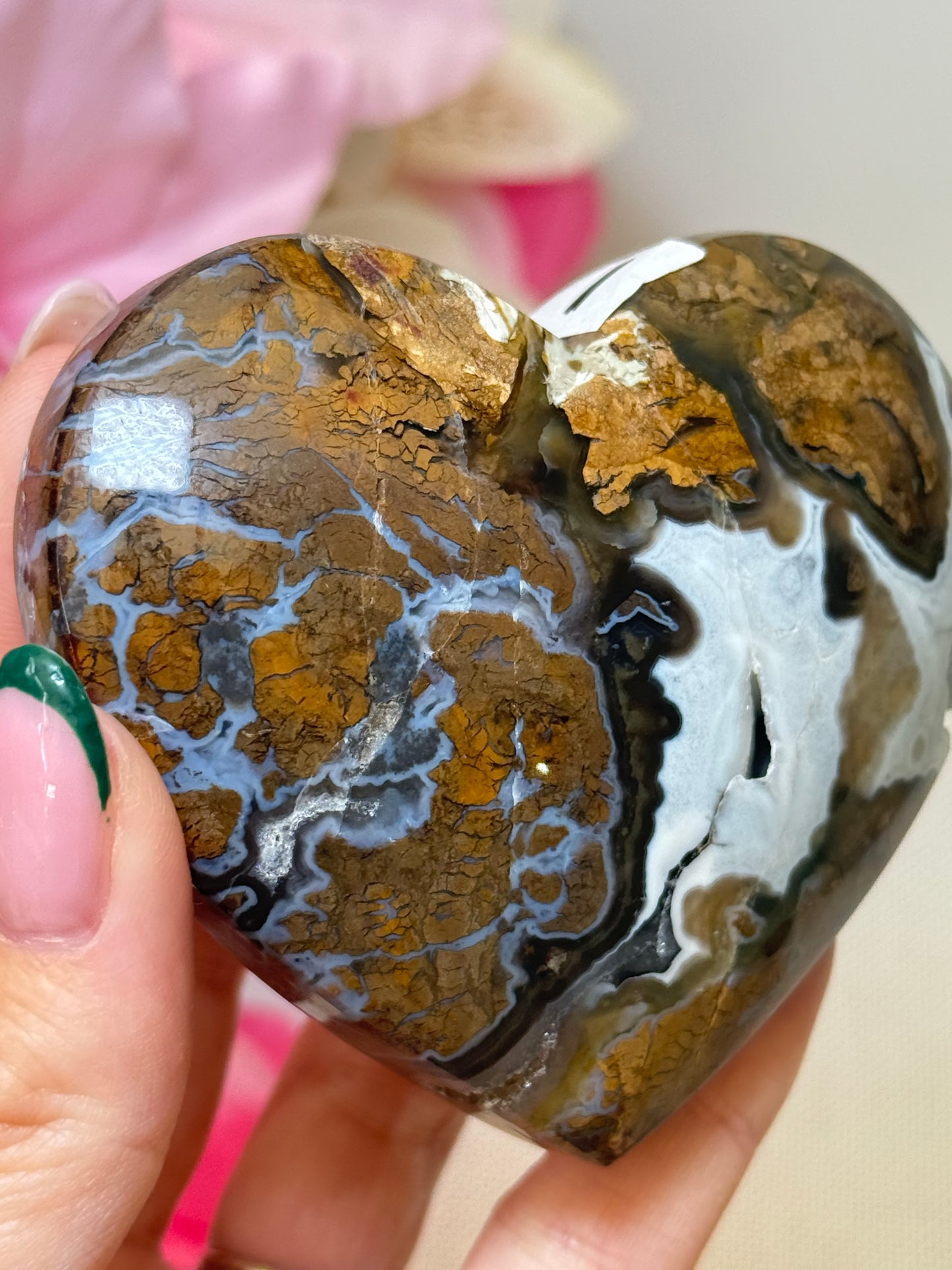 Brecciated Jasper Heart (Indonesia)
