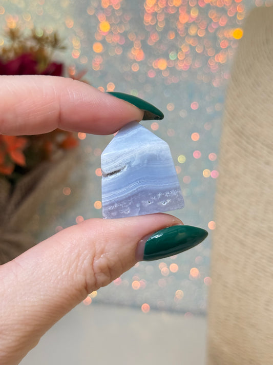 Blue Lace Agate Baby Tower (A)