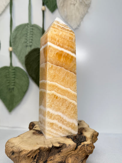 Large Yellow Calcite Tower