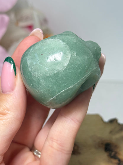 Green Aventurine Skull