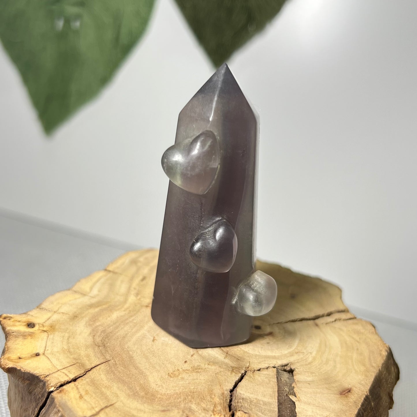 Fluorite Tower With Hearts