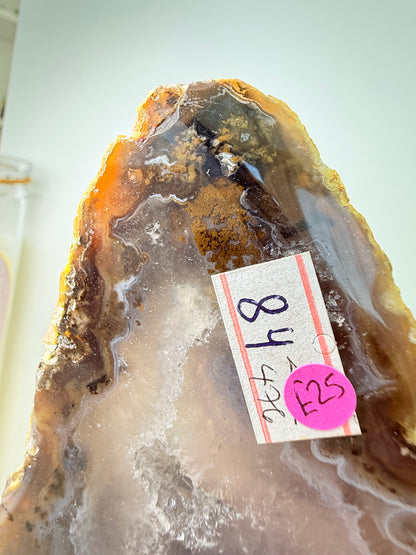 Brazilian Agate Slice On Stand