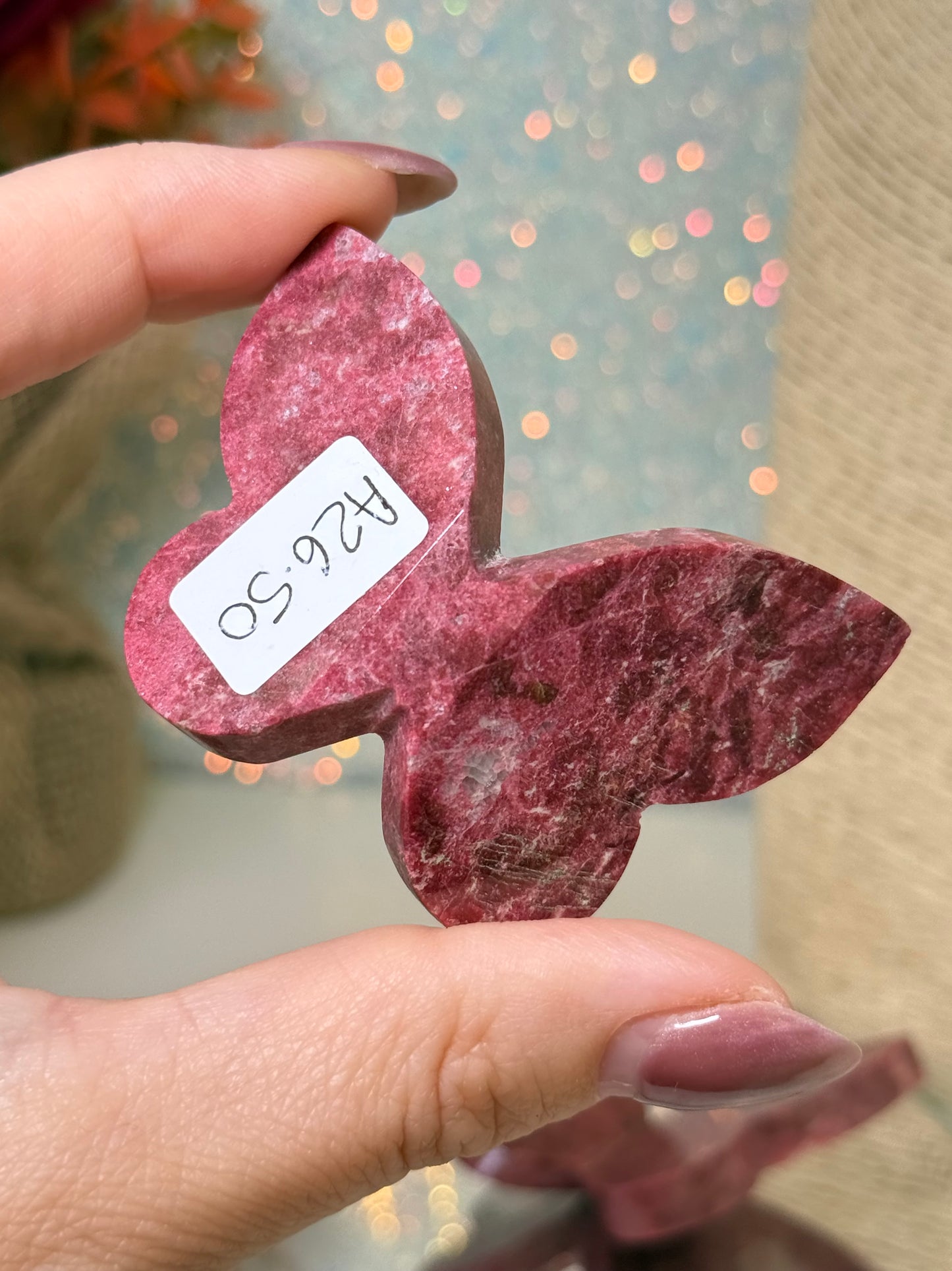 High Quality Thulite 3D Butterflies