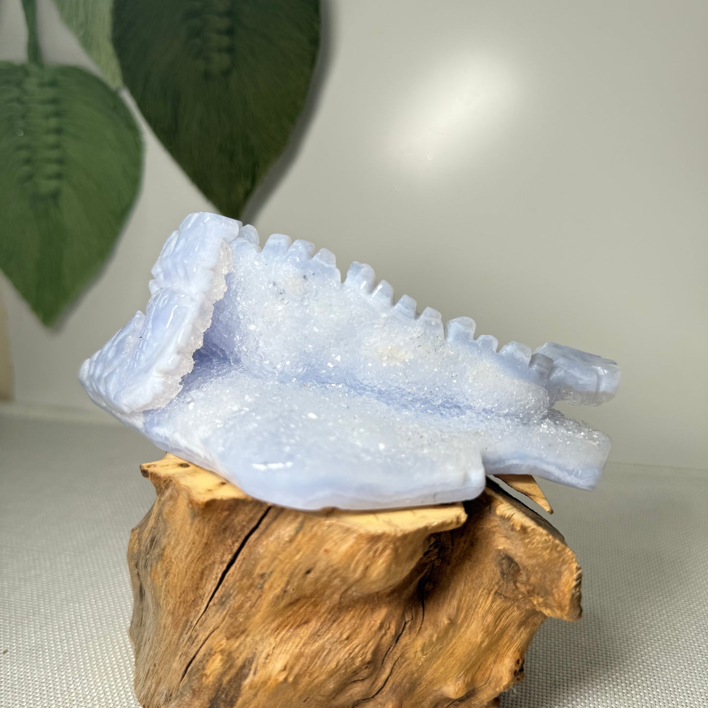 Blue Lace Agate Sea Theme Carving