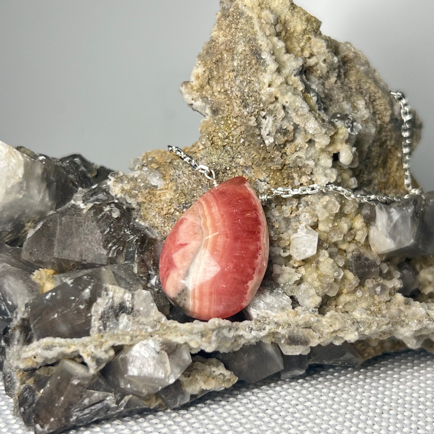 Rhodochrosite Necklace S925