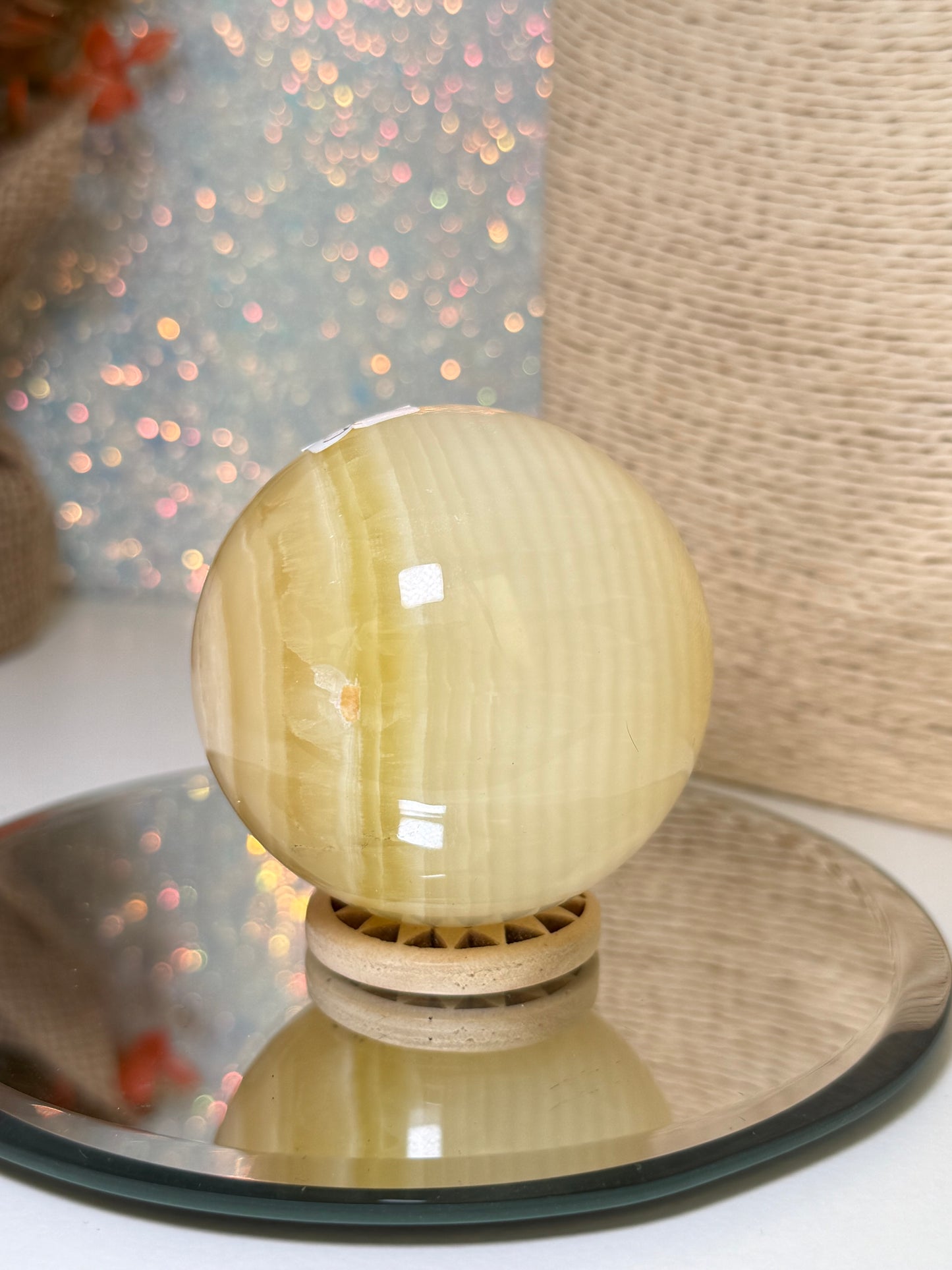 Fingerprint Calcite Sphere