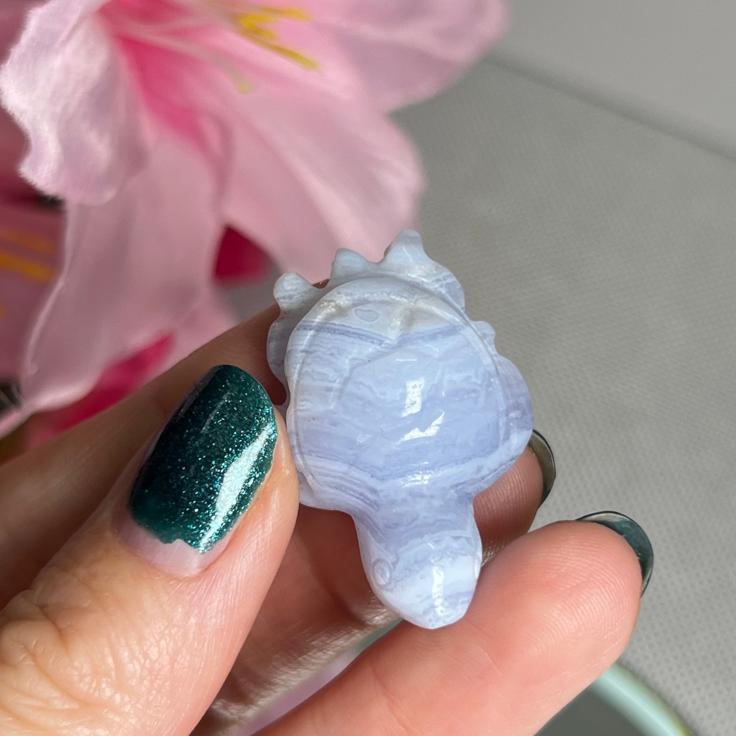 Blue Lace Agate Turtle