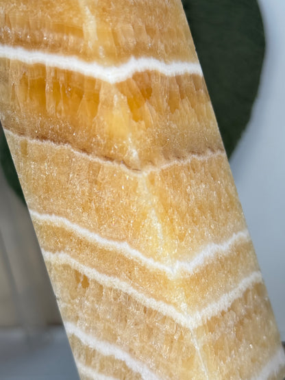 Large Yellow Calcite Tower