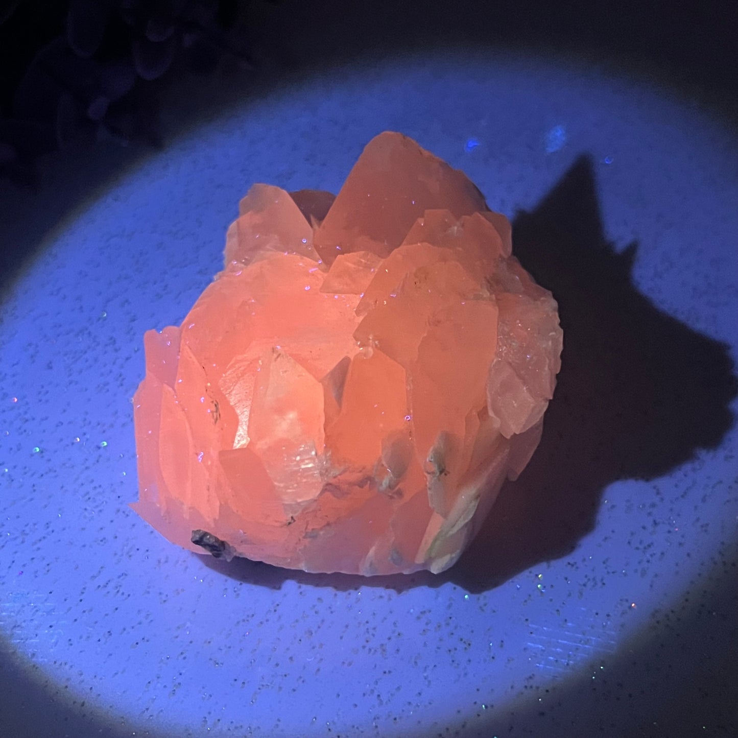 Large Raw Petal Calcite Specimen (UV Reactive)