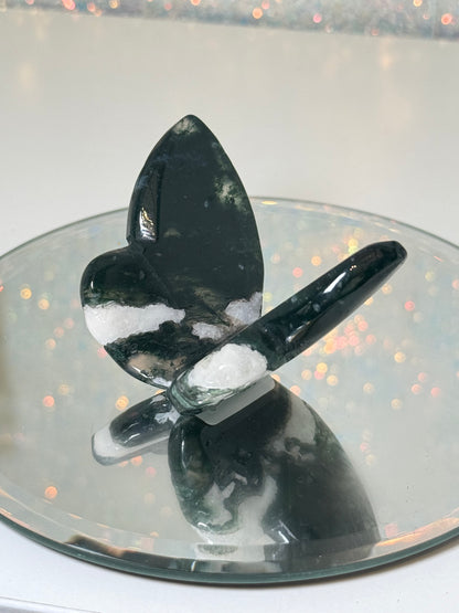 Moss Agate Butterfly