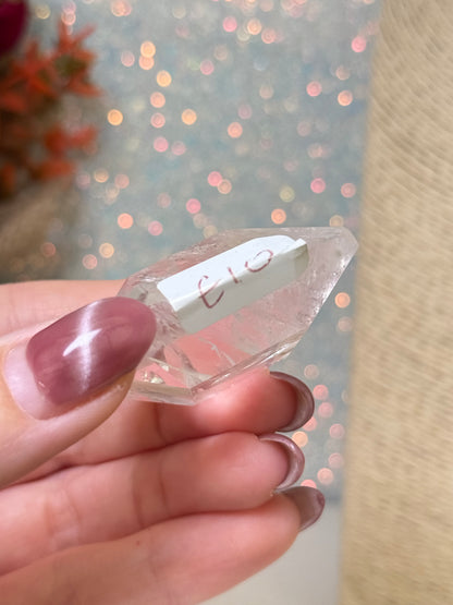 Faceted Clear Quartz Heart