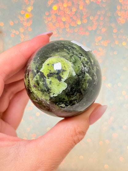 Nephrite Jade Sphere