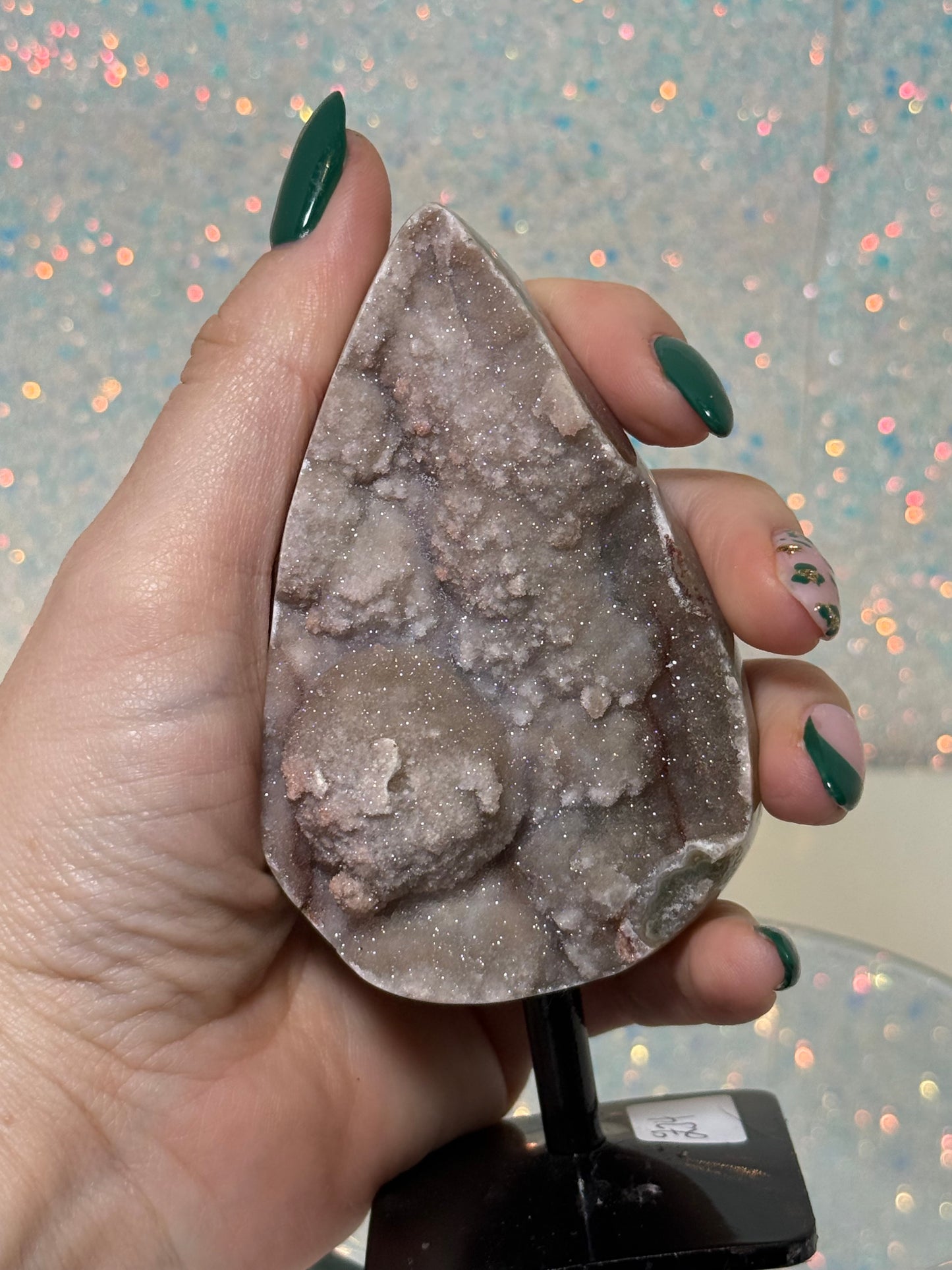 Green Sugar Amethyst Tear Drop