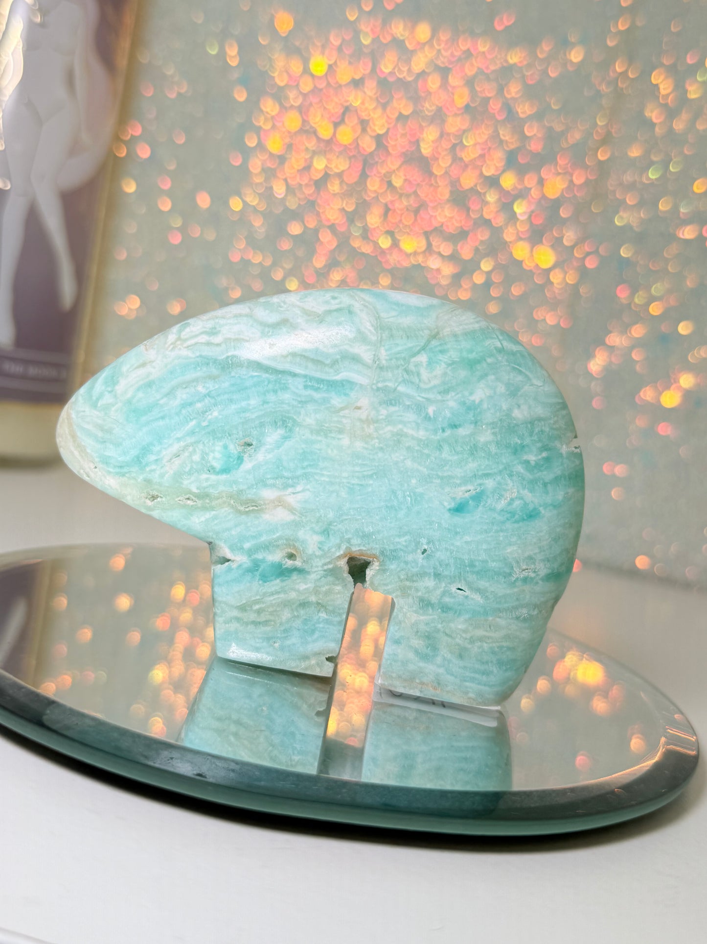 Caribbean Calcite Zuni Bear
