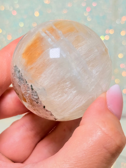 Fluorite Sphere With Pyrite