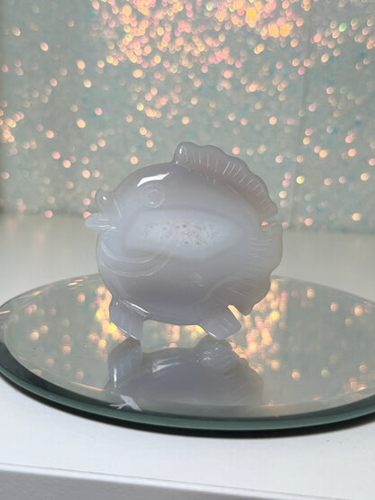 Druzy Agate Fish (B)